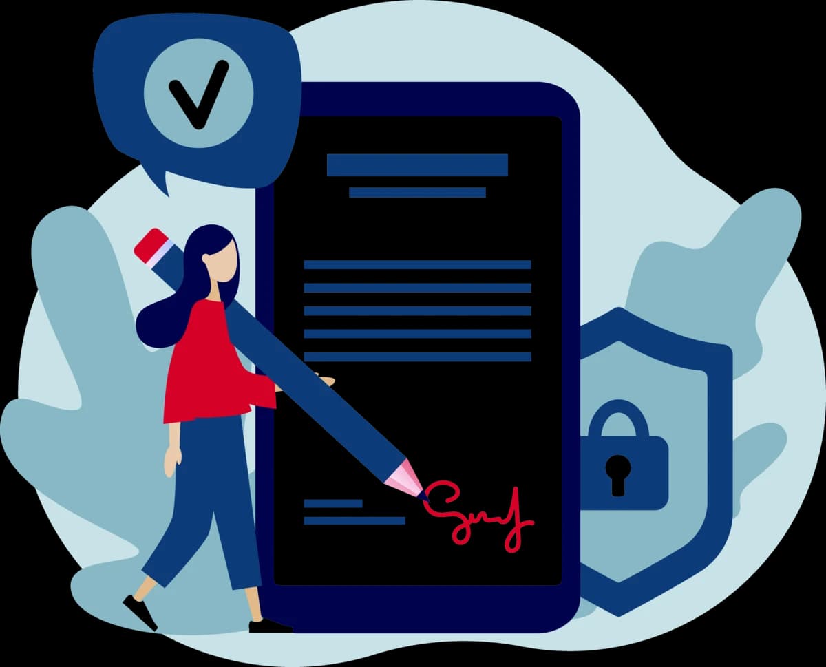 Erfolgreiche Rechtsberatung - Digitale Vertragsunterschrift mit Bestätigung