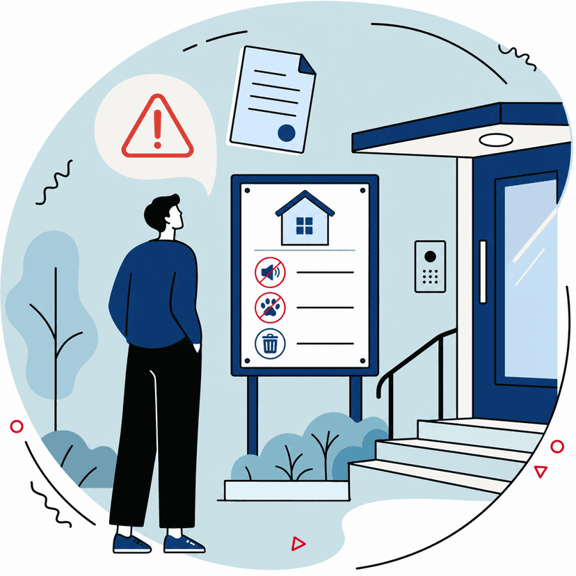 Hausordnung missachtet: Darf der Vermieter deshalb kündigen?
