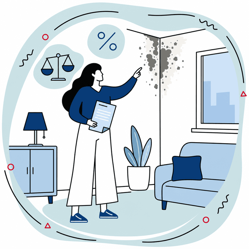 Schimmel in der Wohnung: Mietminderung berechnen & Rechte durchsetzen